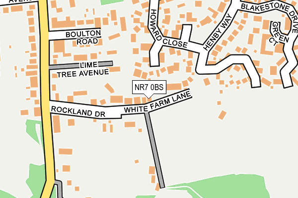 NR7 0BS map - OS OpenMap – Local (Ordnance Survey)