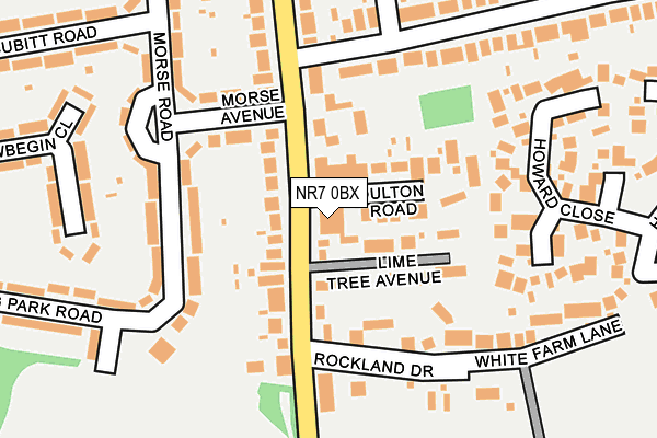NR7 0BX map - OS OpenMap – Local (Ordnance Survey)