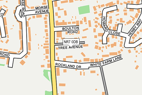 NR7 0DB map - OS OpenMap – Local (Ordnance Survey)