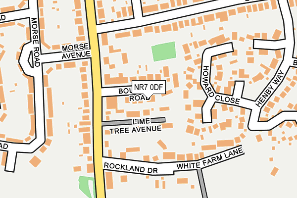 NR7 0DF map - OS OpenMap – Local (Ordnance Survey)