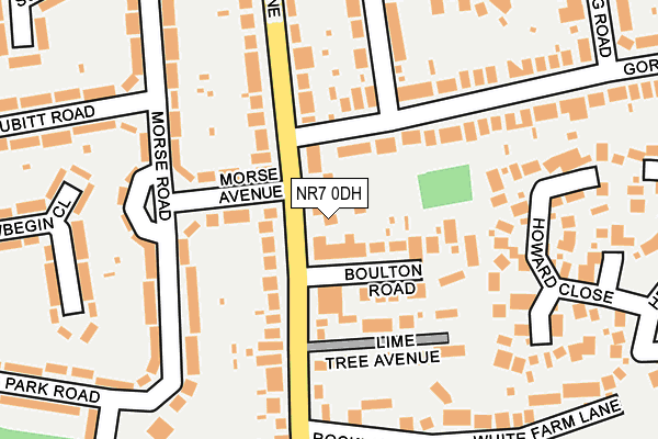NR7 0DH map - OS OpenMap – Local (Ordnance Survey)