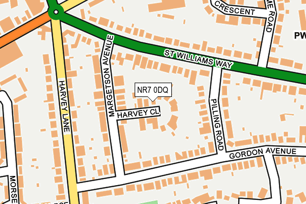 NR7 0DQ map - OS OpenMap – Local (Ordnance Survey)