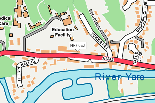 NR7 0EJ map - OS OpenMap – Local (Ordnance Survey)