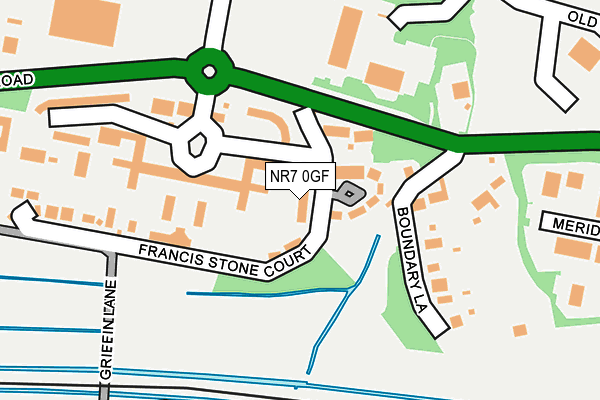 NR7 0GF map - OS OpenMap – Local (Ordnance Survey)