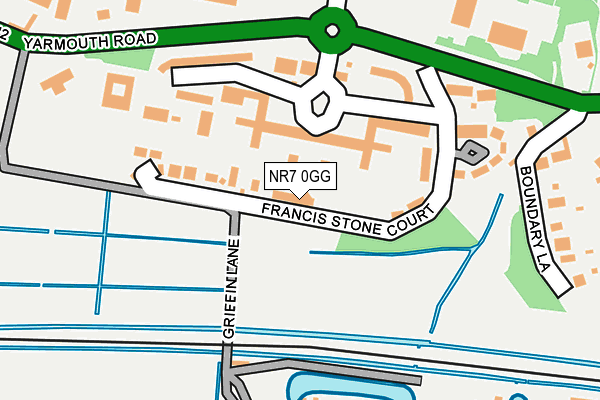 NR7 0GG map - OS OpenMap – Local (Ordnance Survey)