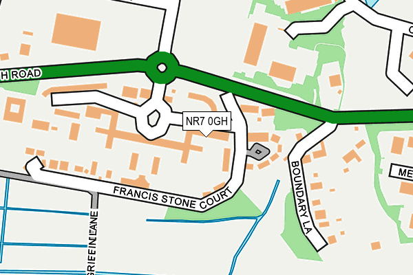NR7 0GH map - OS OpenMap – Local (Ordnance Survey)