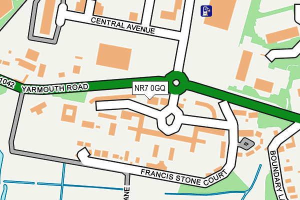 NR7 0GQ map - OS OpenMap – Local (Ordnance Survey)