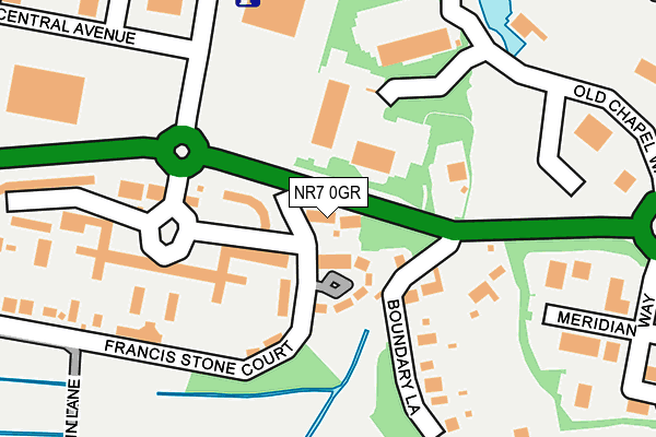 NR7 0GR map - OS OpenMap – Local (Ordnance Survey)
