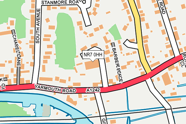 NR7 0HH map - OS OpenMap – Local (Ordnance Survey)