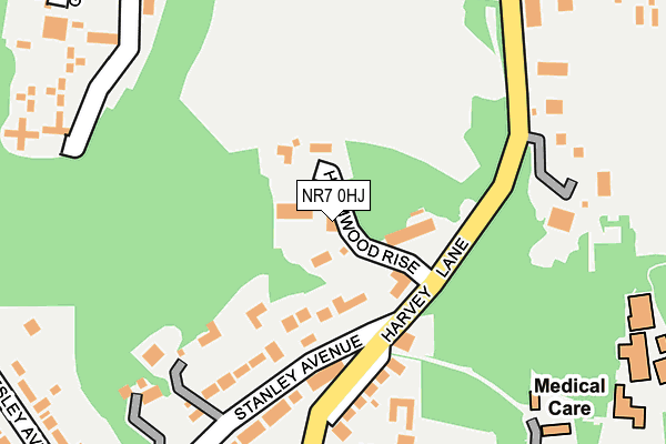 NR7 0HJ map - OS OpenMap – Local (Ordnance Survey)