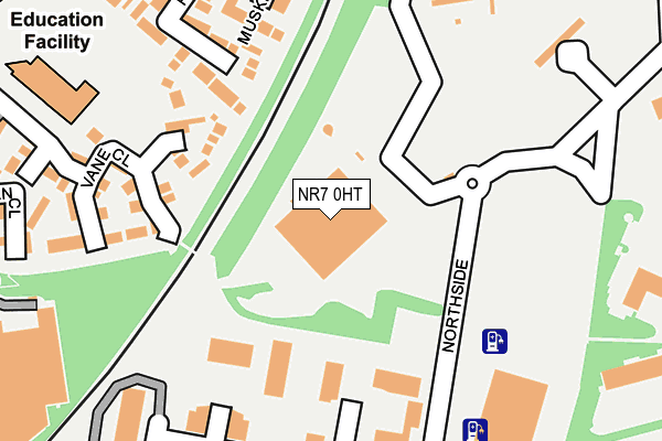 NR7 0HT map - OS OpenMap – Local (Ordnance Survey)