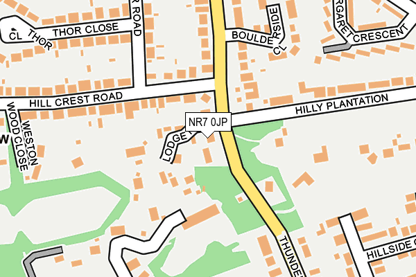 NR7 0JP map - OS OpenMap – Local (Ordnance Survey)