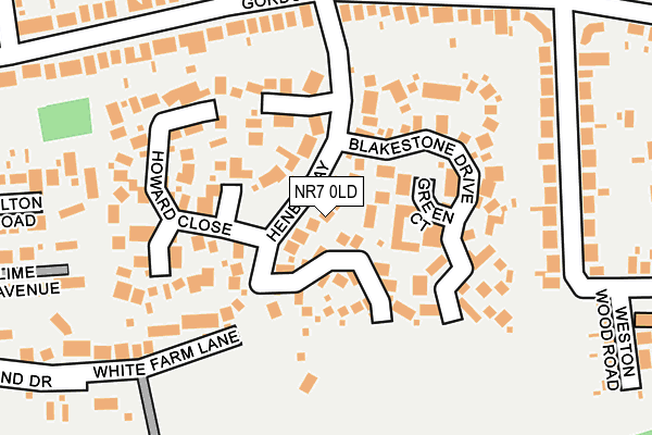 NR7 0LD map - OS OpenMap – Local (Ordnance Survey)