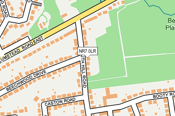 NR7 0LR map - OS OpenMap – Local (Ordnance Survey)