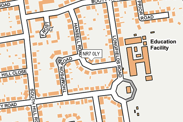 NR7 0LY map - OS OpenMap – Local (Ordnance Survey)
