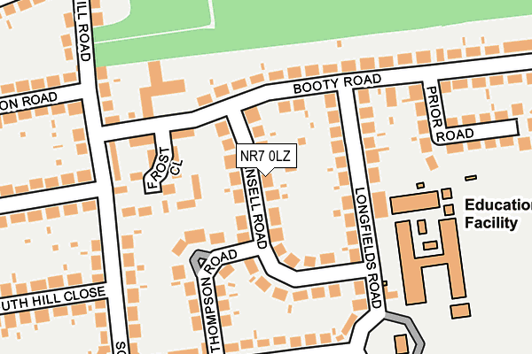 NR7 0LZ map - OS OpenMap – Local (Ordnance Survey)