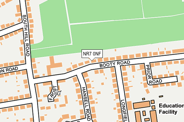 NR7 0NF map - OS OpenMap – Local (Ordnance Survey)