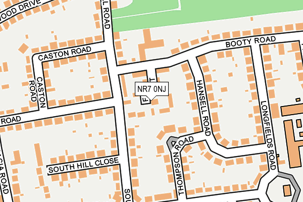 NR7 0NJ map - OS OpenMap – Local (Ordnance Survey)