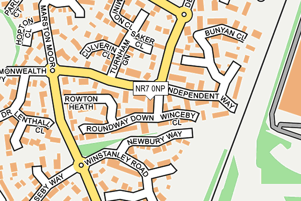 NR7 0NP map - OS OpenMap – Local (Ordnance Survey)