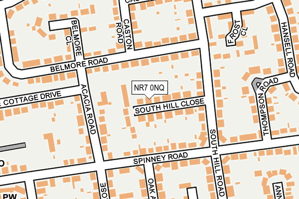 NR7 0NQ map - OS OpenMap – Local (Ordnance Survey)