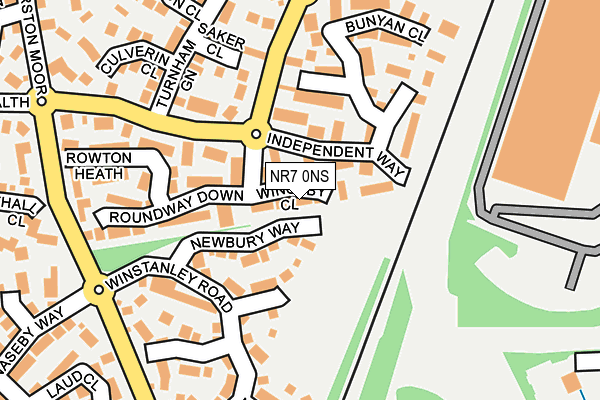 NR7 0NS map - OS OpenMap – Local (Ordnance Survey)