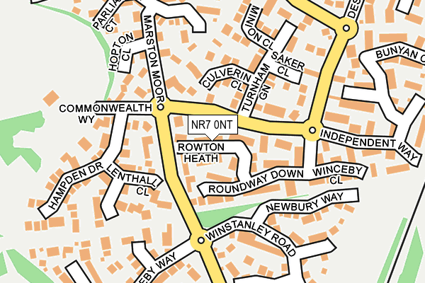 NR7 0NT map - OS OpenMap – Local (Ordnance Survey)