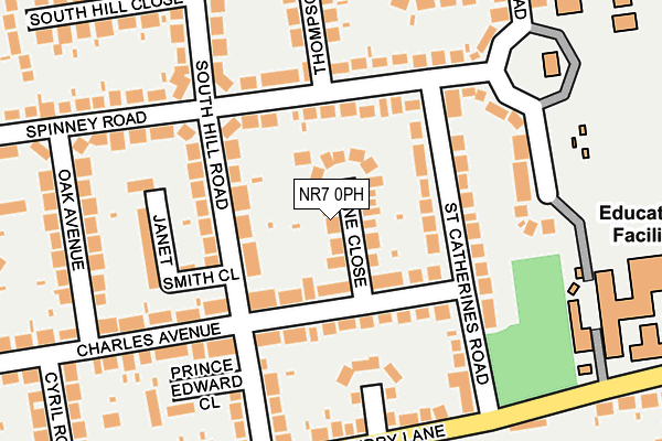 NR7 0PH map - OS OpenMap – Local (Ordnance Survey)
