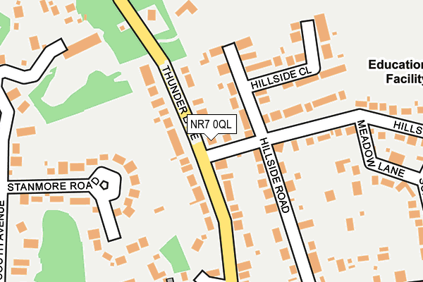 NR7 0QL map - OS OpenMap – Local (Ordnance Survey)