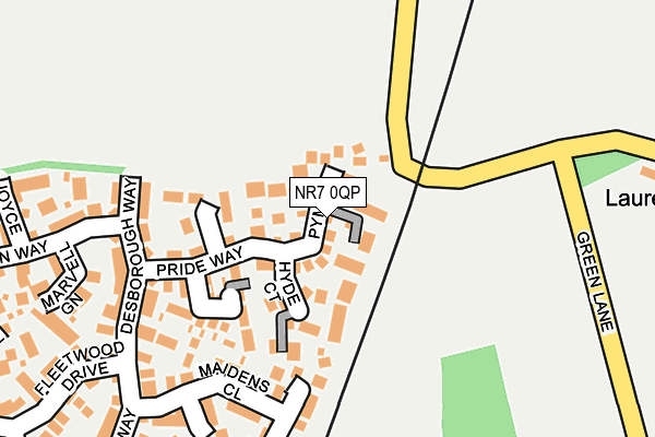 NR7 0QP map - OS OpenMap – Local (Ordnance Survey)