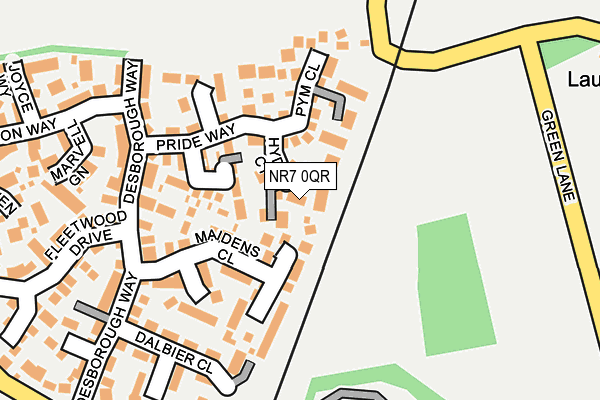 NR7 0QR map - OS OpenMap – Local (Ordnance Survey)
