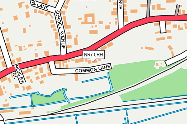 NR7 0RH map - OS OpenMap – Local (Ordnance Survey)