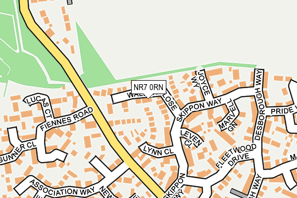NR7 0RN map - OS OpenMap – Local (Ordnance Survey)