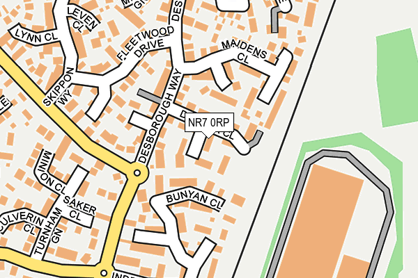 NR7 0RP map - OS OpenMap – Local (Ordnance Survey)