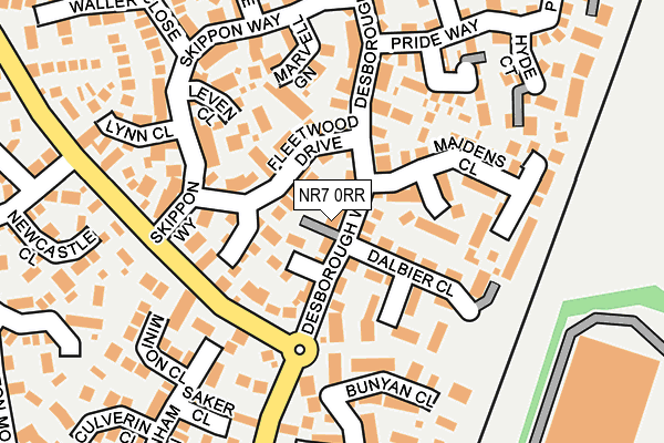NR7 0RR map - OS OpenMap – Local (Ordnance Survey)