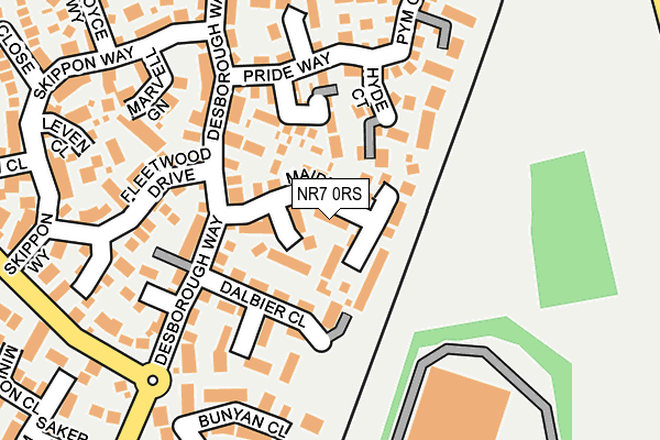 NR7 0RS map - OS OpenMap – Local (Ordnance Survey)