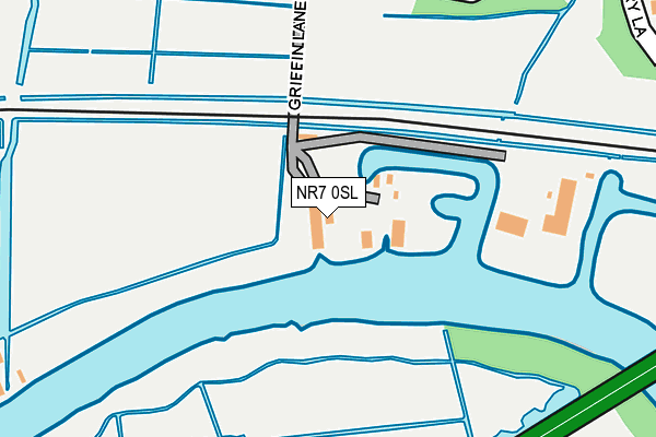 NR7 0SL map - OS OpenMap – Local (Ordnance Survey)