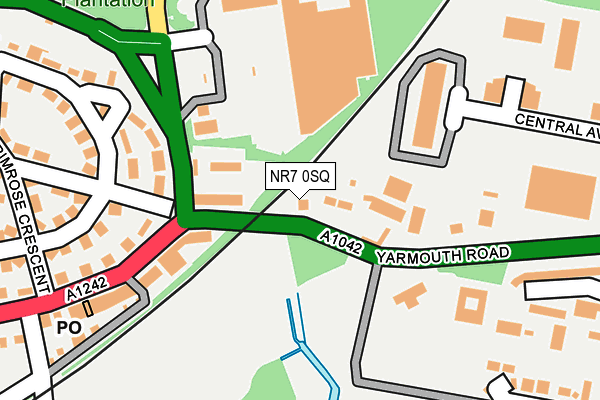 NR7 0SQ map - OS OpenMap – Local (Ordnance Survey)