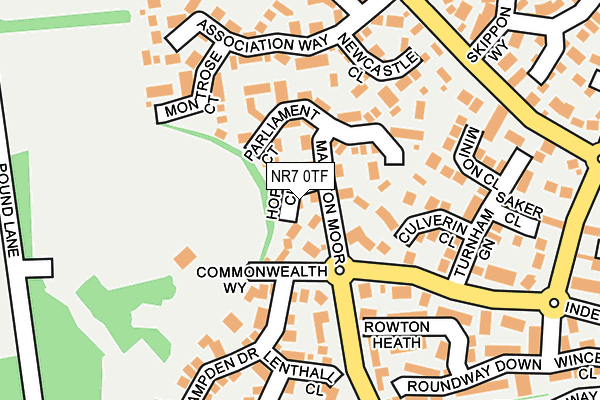 NR7 0TF map - OS OpenMap – Local (Ordnance Survey)