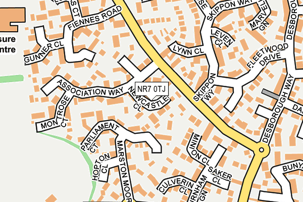 NR7 0TJ map - OS OpenMap – Local (Ordnance Survey)