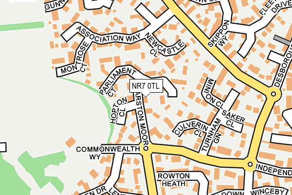 NR7 0TL map - OS OpenMap – Local (Ordnance Survey)