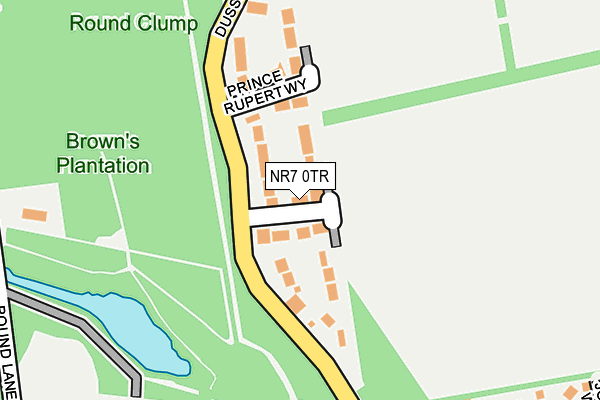 NR7 0TR map - OS OpenMap – Local (Ordnance Survey)