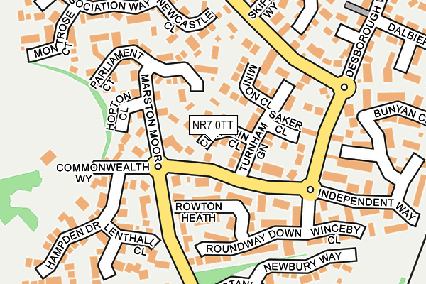 NR7 0TT map - OS OpenMap – Local (Ordnance Survey)