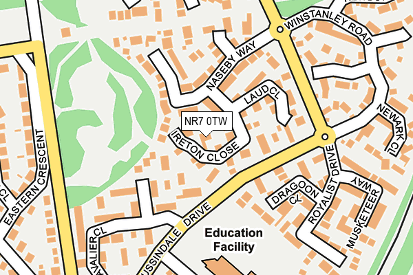 NR7 0TW map - OS OpenMap – Local (Ordnance Survey)