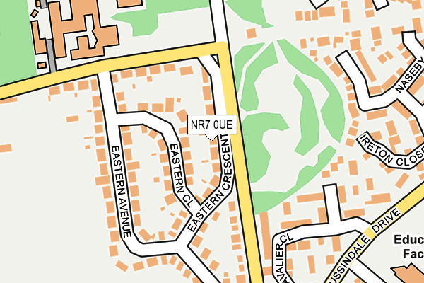 NR7 0UE map - OS OpenMap – Local (Ordnance Survey)