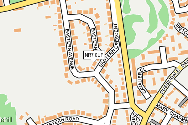 NR7 0UF map - OS OpenMap – Local (Ordnance Survey)