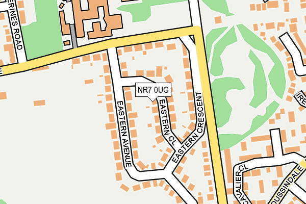 NR7 0UG map - OS OpenMap – Local (Ordnance Survey)