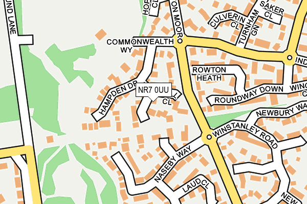 NR7 0UU map - OS OpenMap – Local (Ordnance Survey)