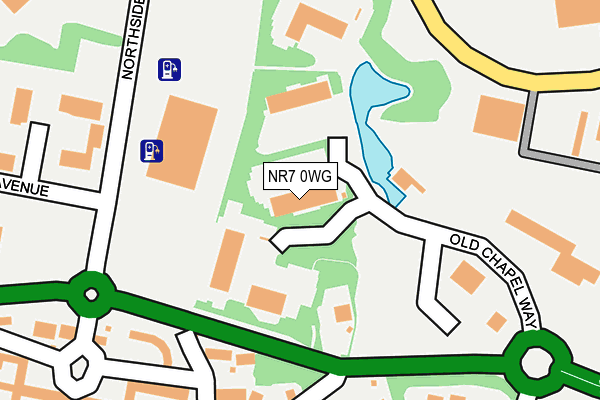 NR7 0WG map - OS OpenMap – Local (Ordnance Survey)
