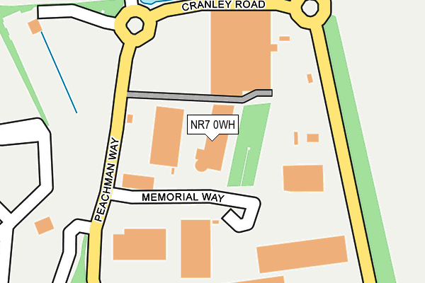 NR7 0WH map - OS OpenMap – Local (Ordnance Survey)