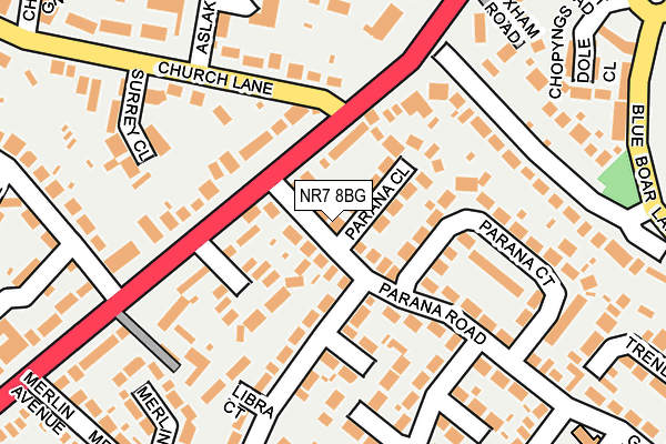 NR7 8BG map - OS OpenMap – Local (Ordnance Survey)